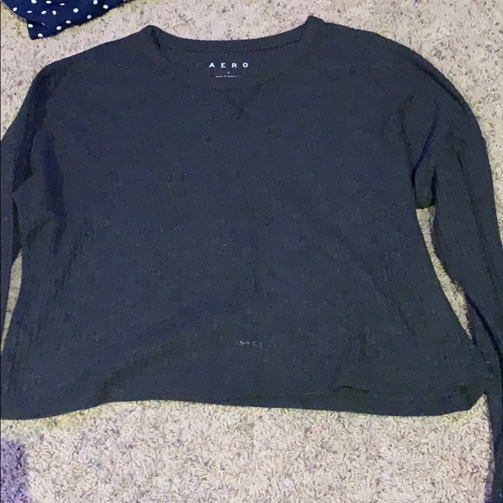 long sleeve waffle tee